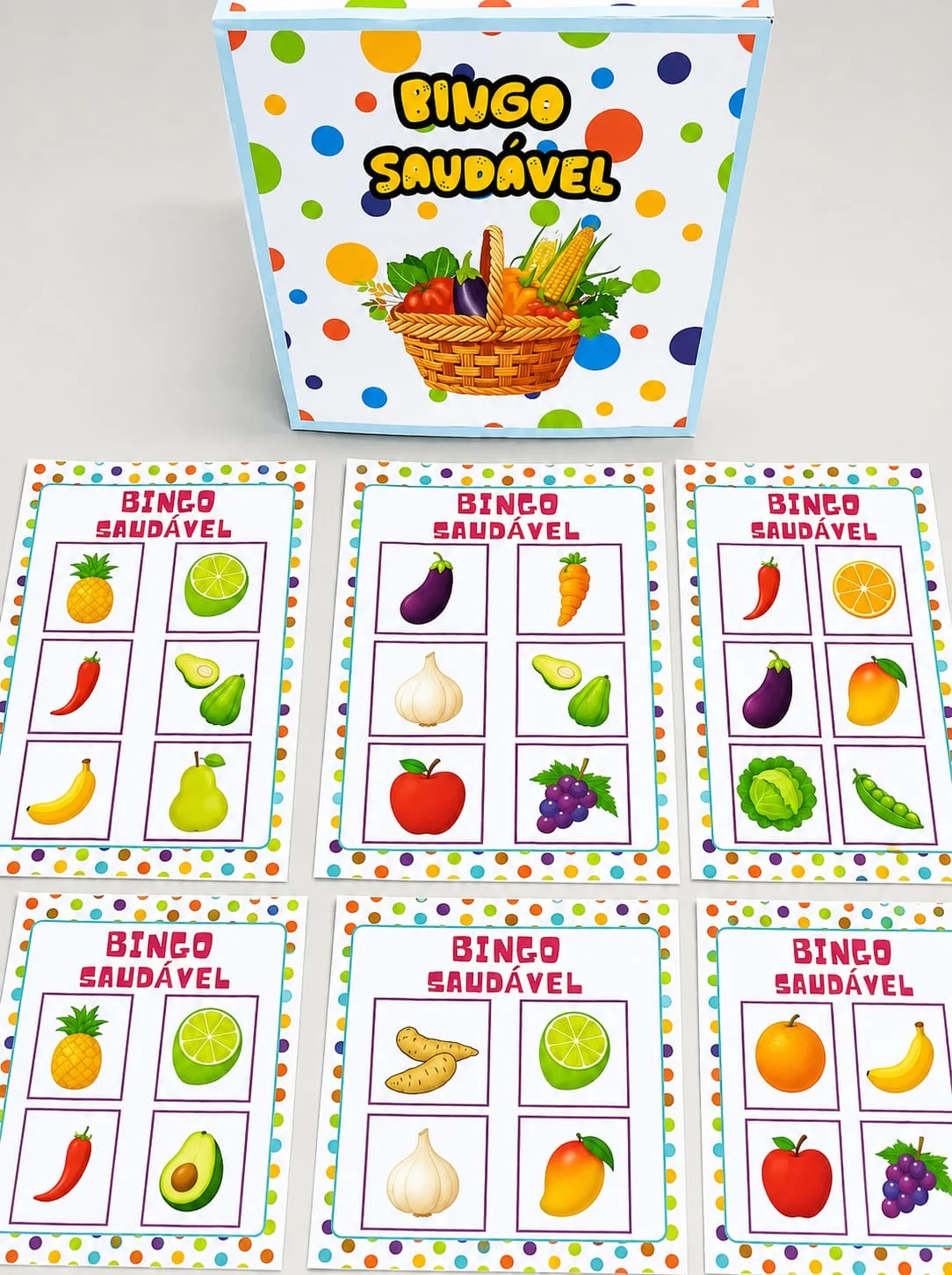 Bingo Saudável para Imprimir | Alimentação Saudável Educação Infantil — amostra 5: Transforme o aprendizado sobre…