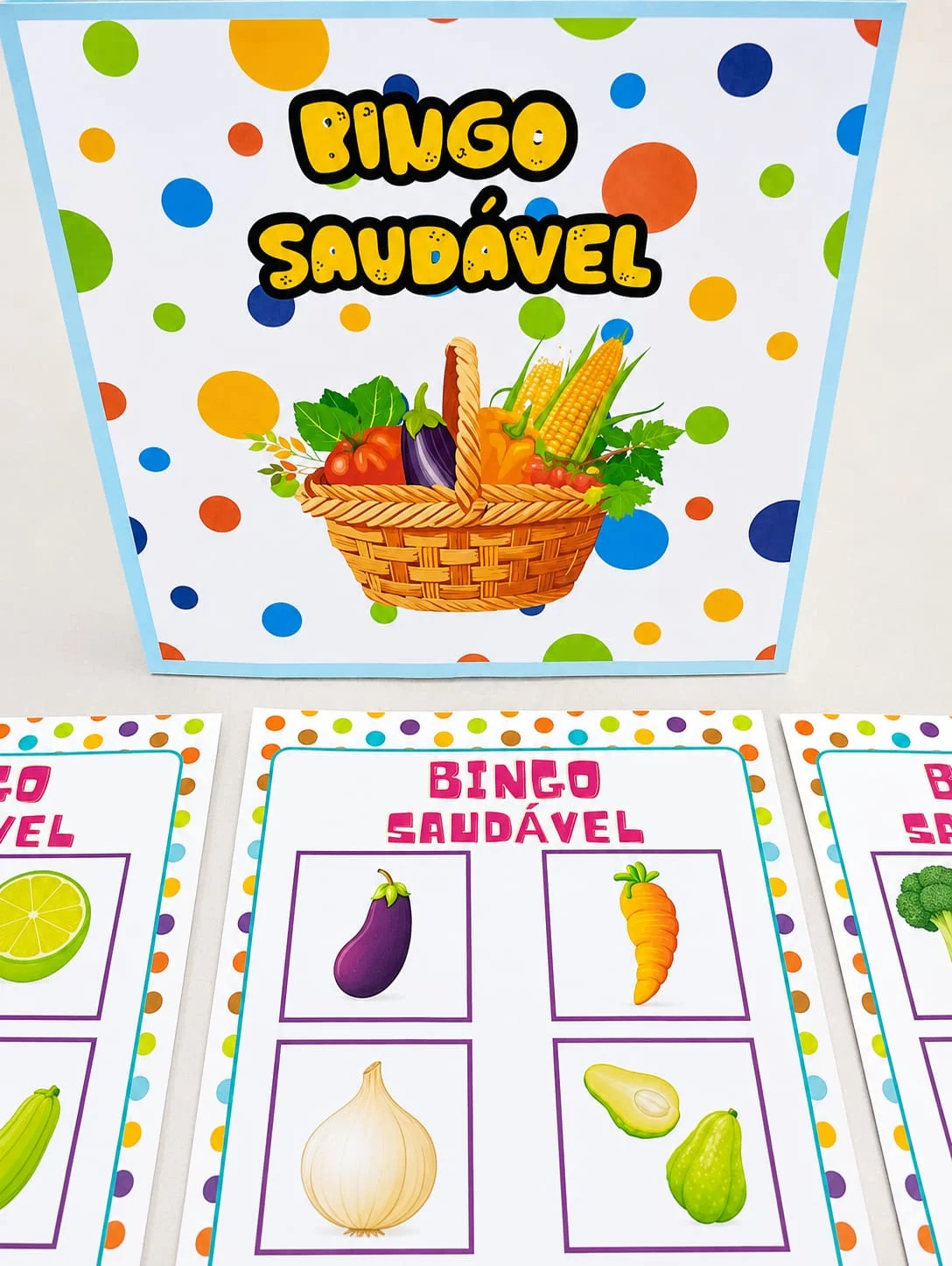 Bingo Saudável para Imprimir | Alimentação Saudável Educação Infantil — capa do material
