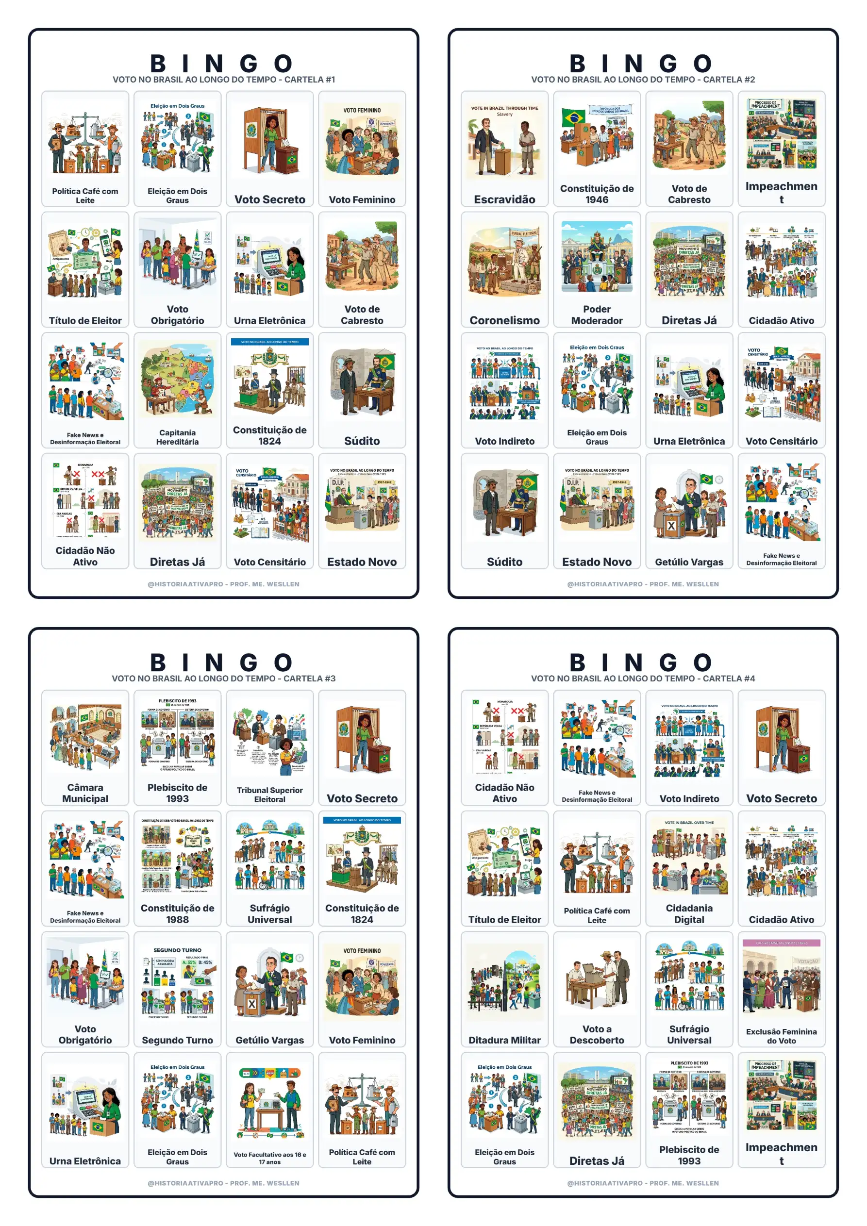 Bingo Voto no Brasil ao Longo do Tempo: Colônia à Atualidade — capa do material
