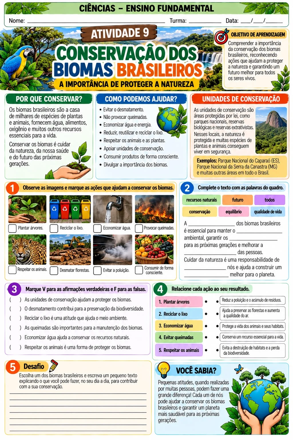 Biomas Brasileiros: Apostila de Ciências para Ensino Fundamental — amostra 6: Apostila de Ciências sobre os biomas…