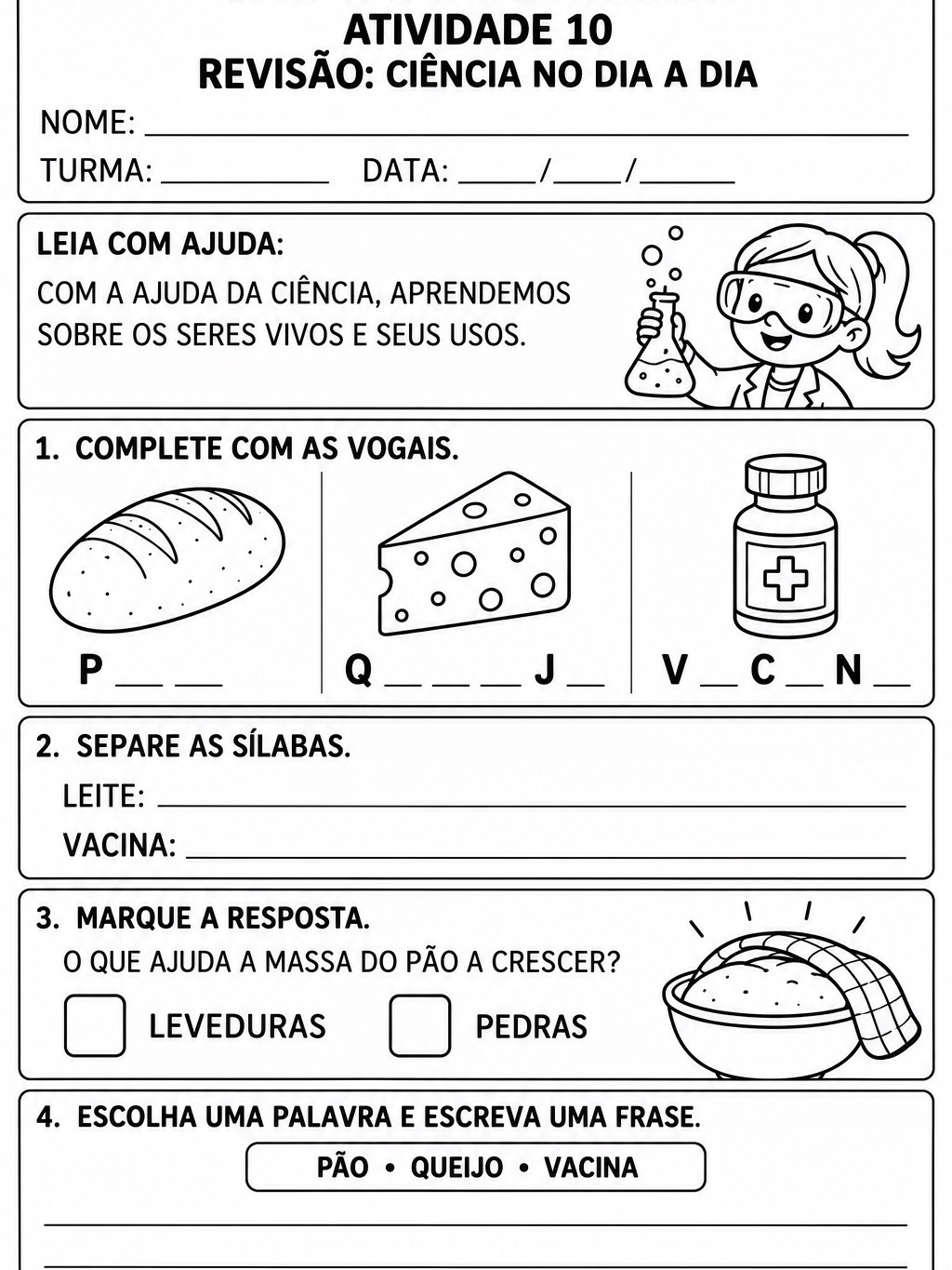 Biotecnologia Adaptada: 10 Atividades de Alfabetização + Avaliação — amostra 1: Ensine conceitos iniciais de biotecnologia…