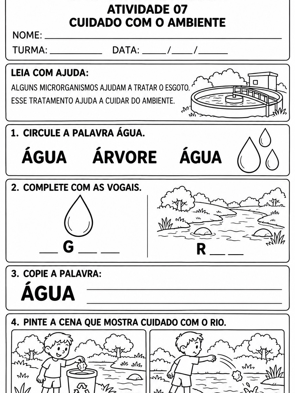 Biotecnologia Adaptada: 10 Atividades de Alfabetização + Avaliação — amostra 6: Biotecnologia com apoio visual: 10…