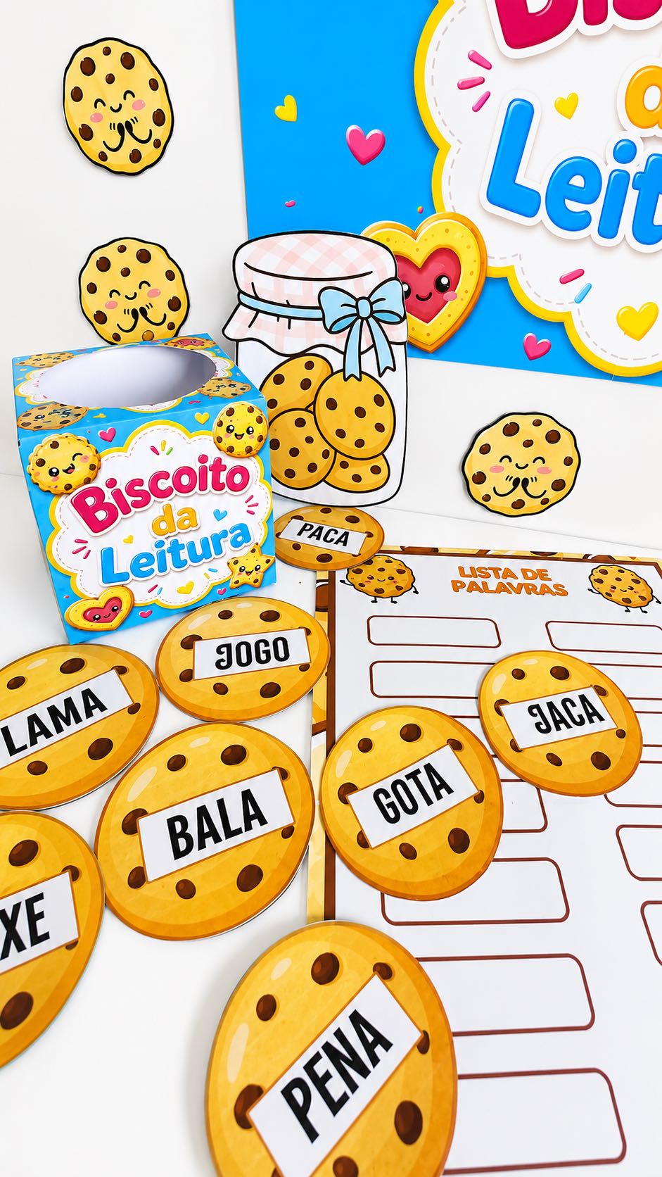 Biscoito da Leitura: Atividade de Alfabetização Anos Iniciais — amostra 2: Atividade lúdica para desenvolver leitura e…