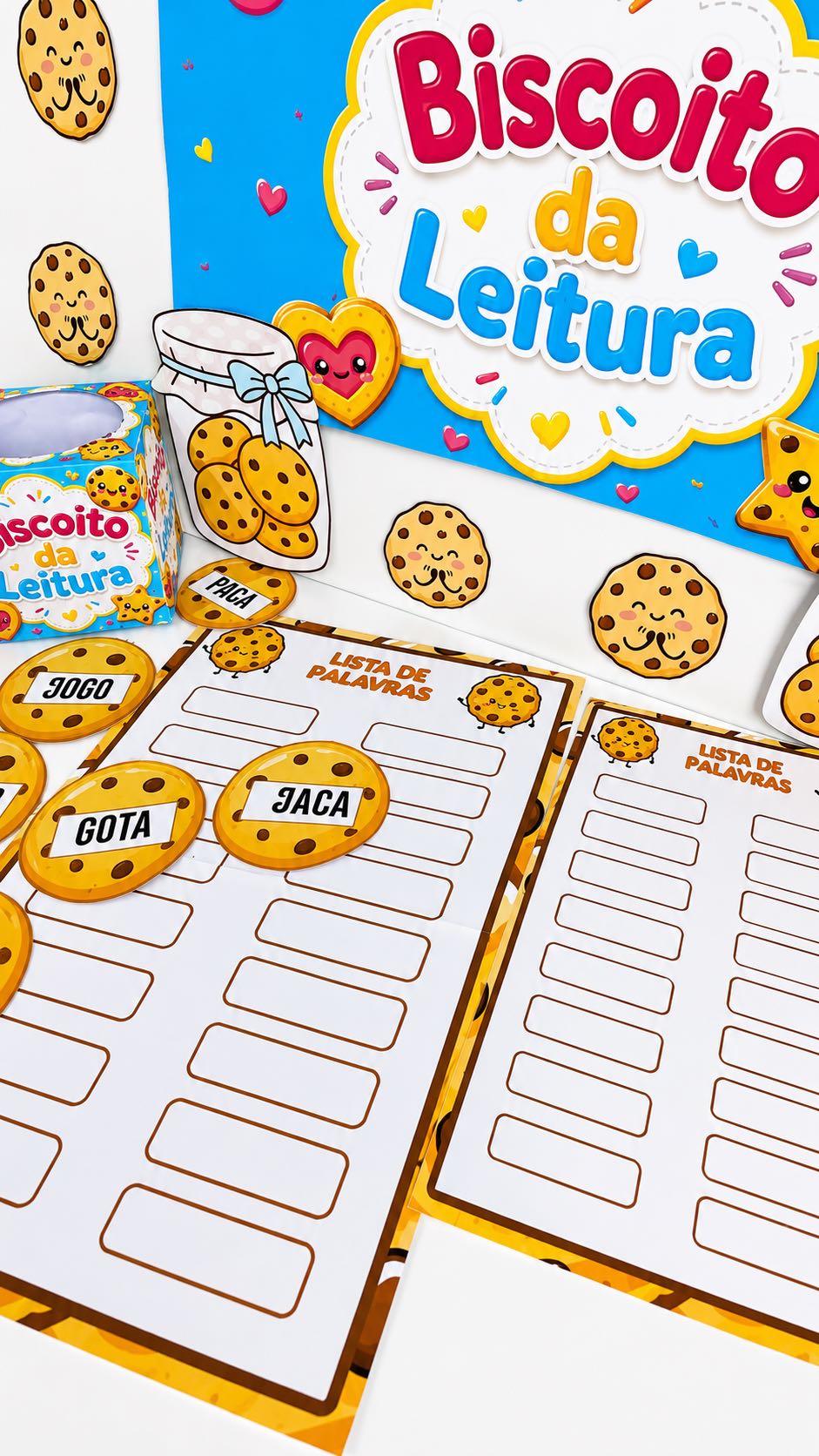 Biscoito da Leitura: Atividade de Alfabetização Anos Iniciais — amostra 3: Atividade lúdica para desenvolver leitura e…