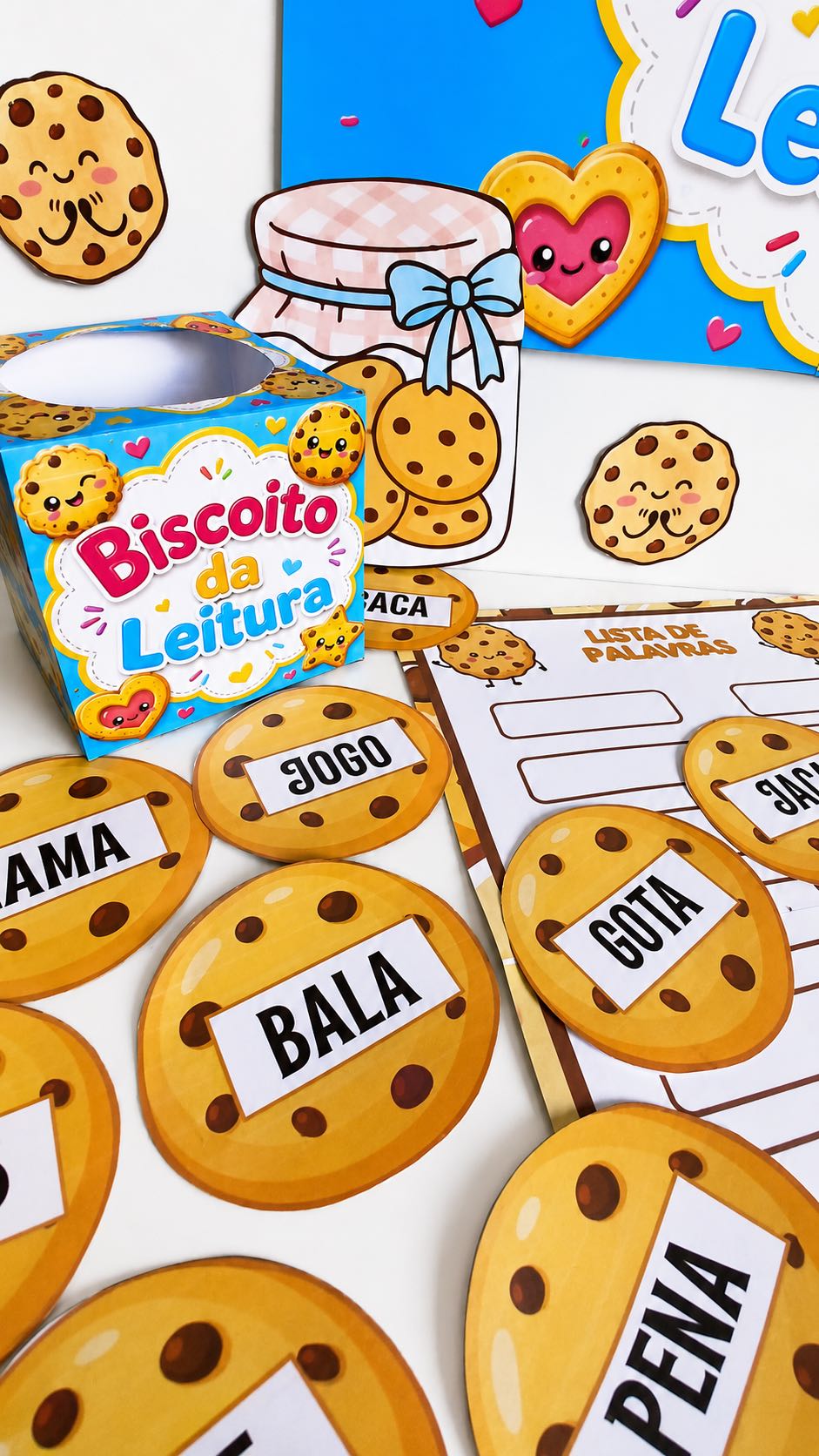 Biscoito da Leitura: Atividade de Alfabetização Anos Iniciais — amostra 4: Atividade lúdica para desenvolver leitura e…