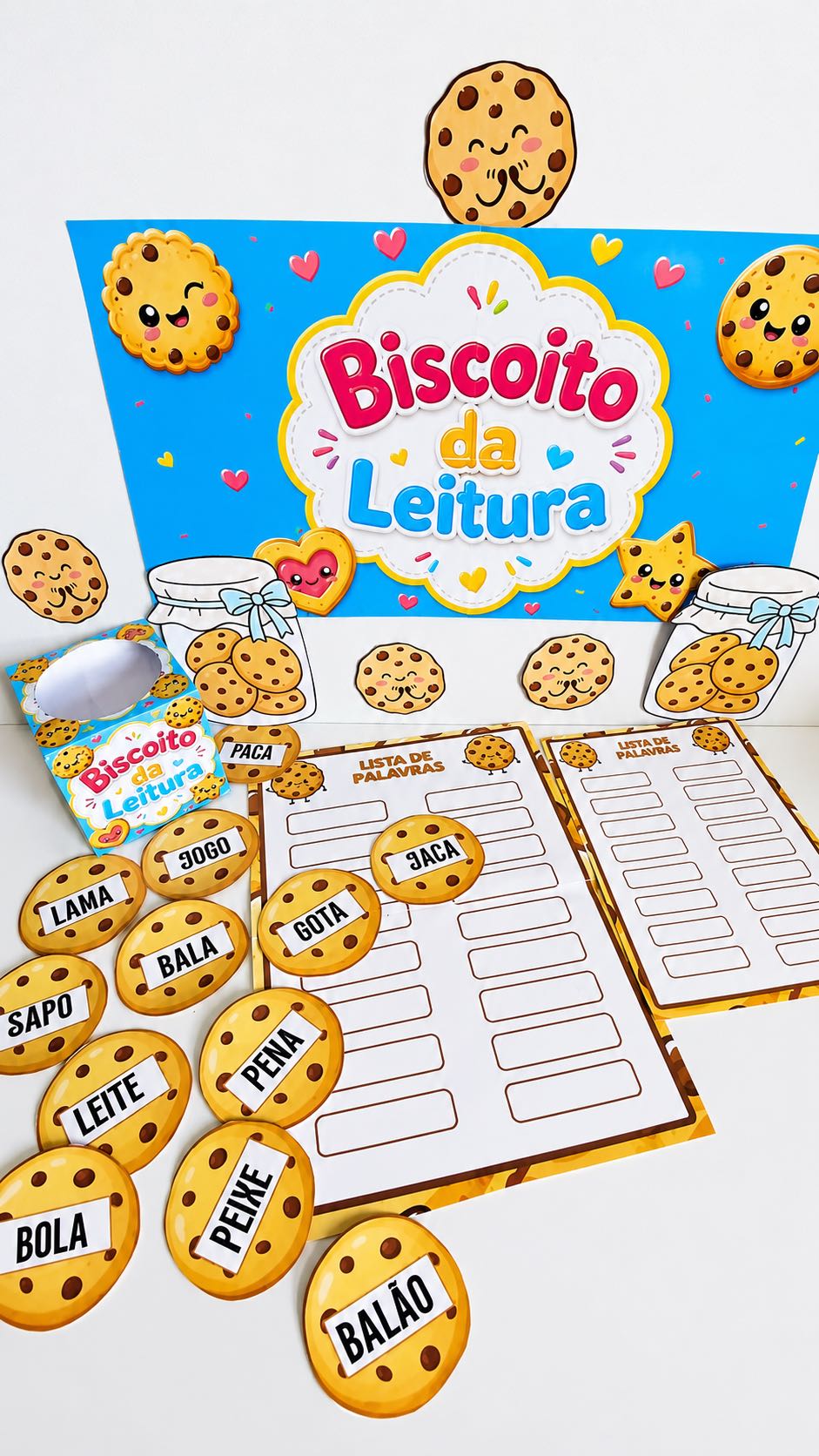 Biscoito da Leitura: Atividade de Alfabetização Anos Iniciais — amostra 5: Atividade lúdica para desenvolver leitura e…