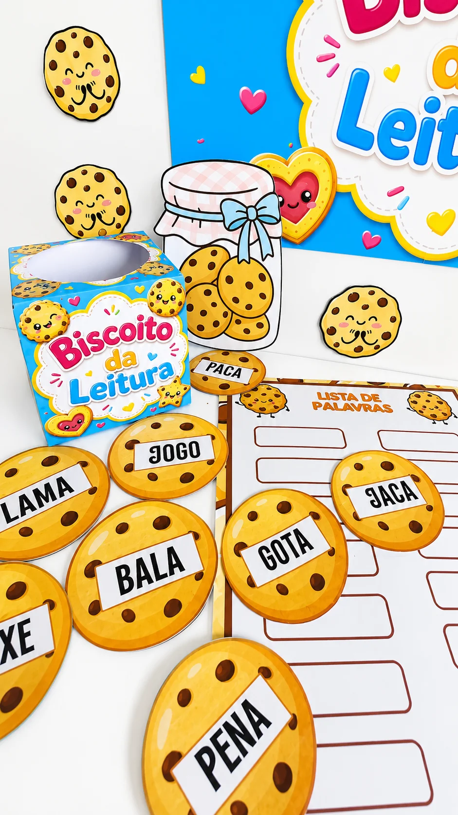 Biscoito da Leitura - Para desenvolver a leitura e a escrita. — amostra 2: Transforme a alfabetização em um momento