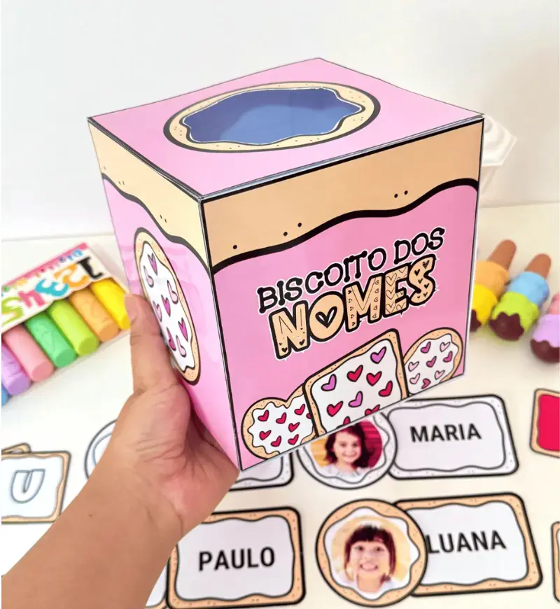 Biscoito dos Nomes: nome próprio na Educação Infantil — amostra 6: Trabalhe o nome próprio com fichas personalizáveis e…