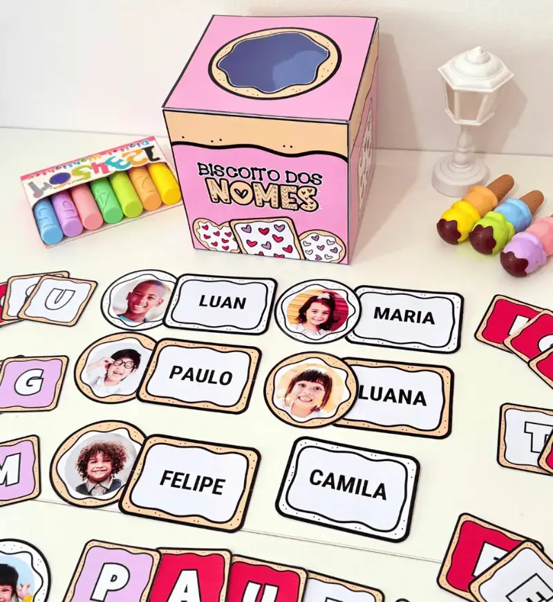 Biscoito dos Nomes: nome próprio na Educação Infantil — capa do material