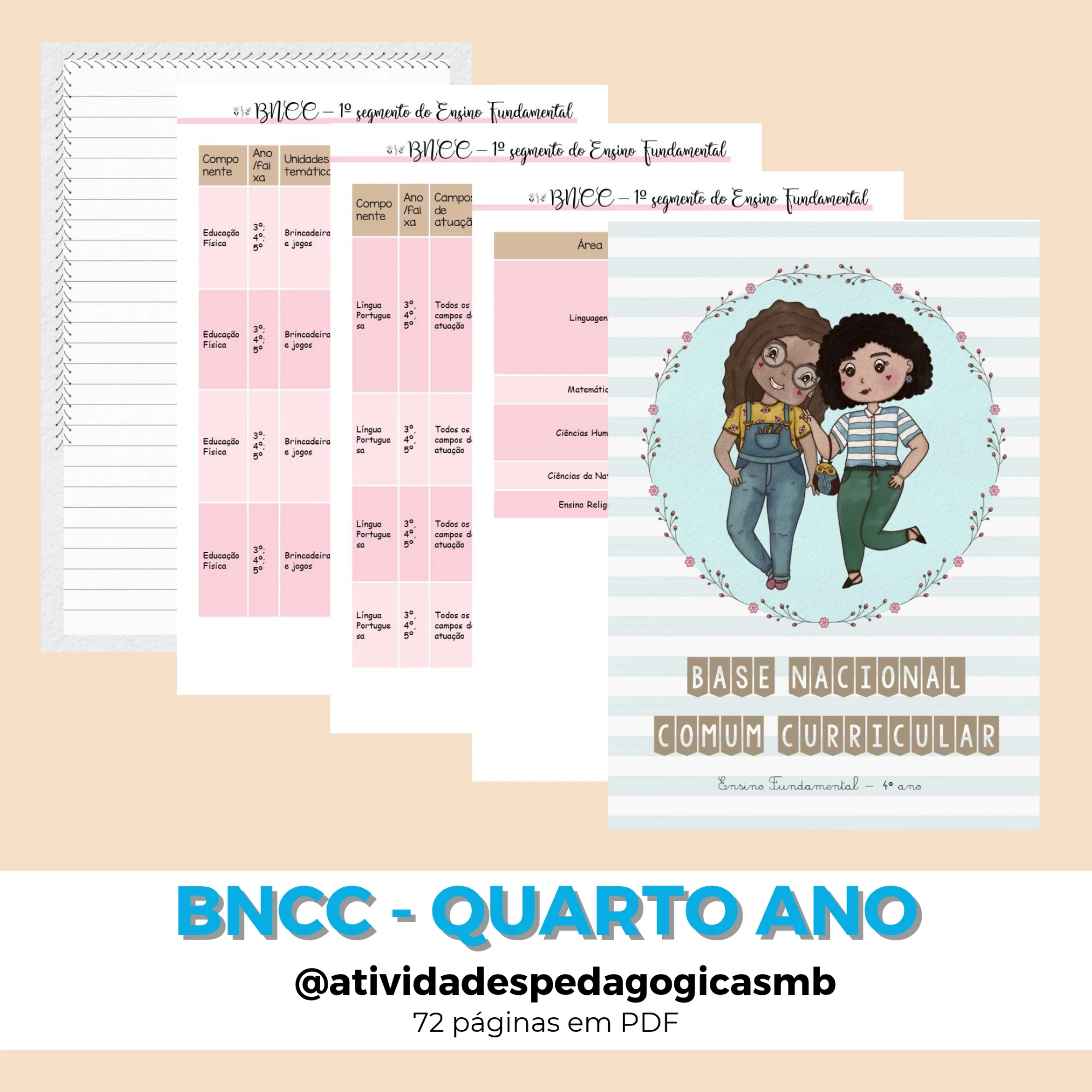 BNCC para Professores - 4º ano - todas os componentes (PDF) — capa do material