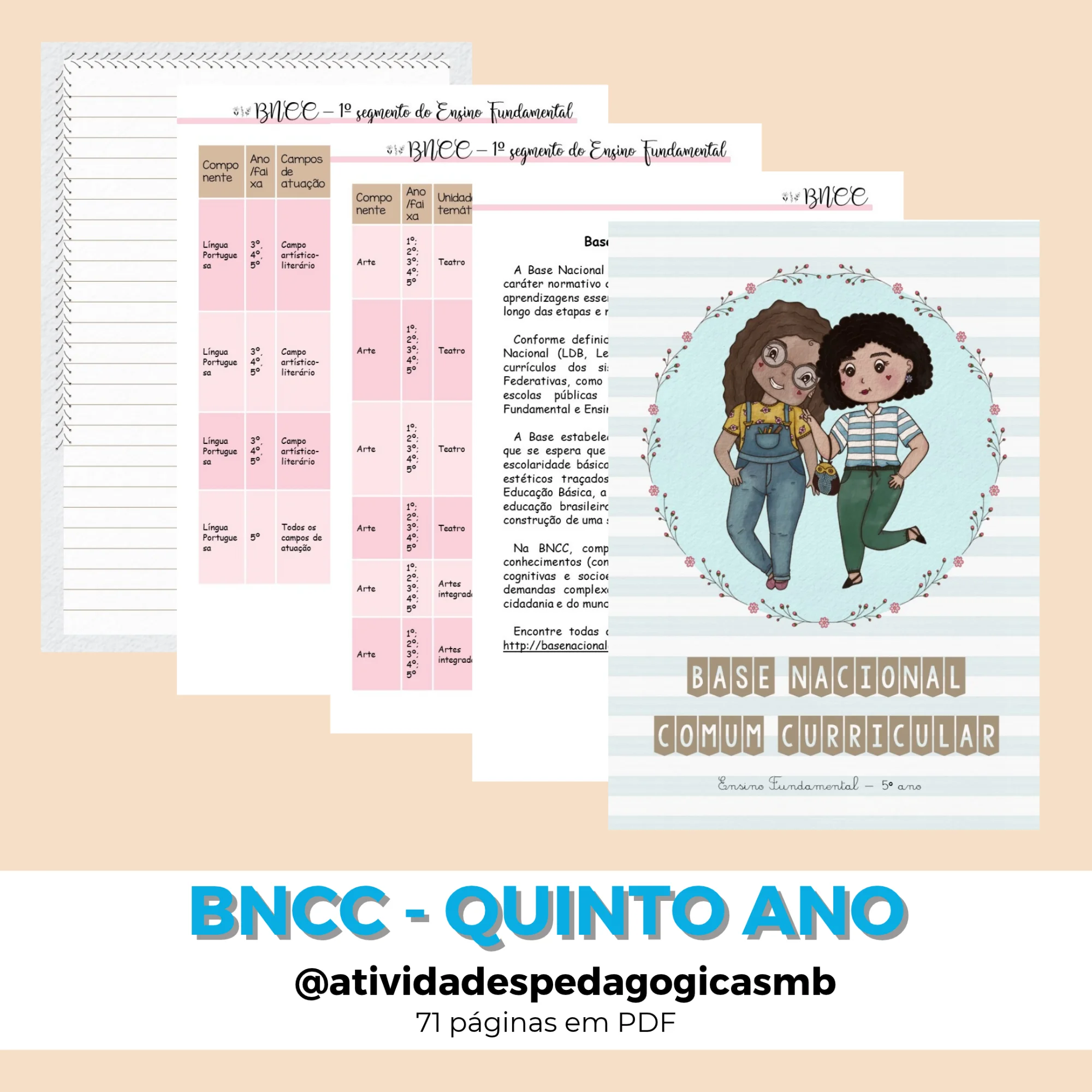 BNCC para Professores - 5º ano - todas os componentes (PDF) — Ciências para 5º ano: Material de consulta sobre a BNCC com…