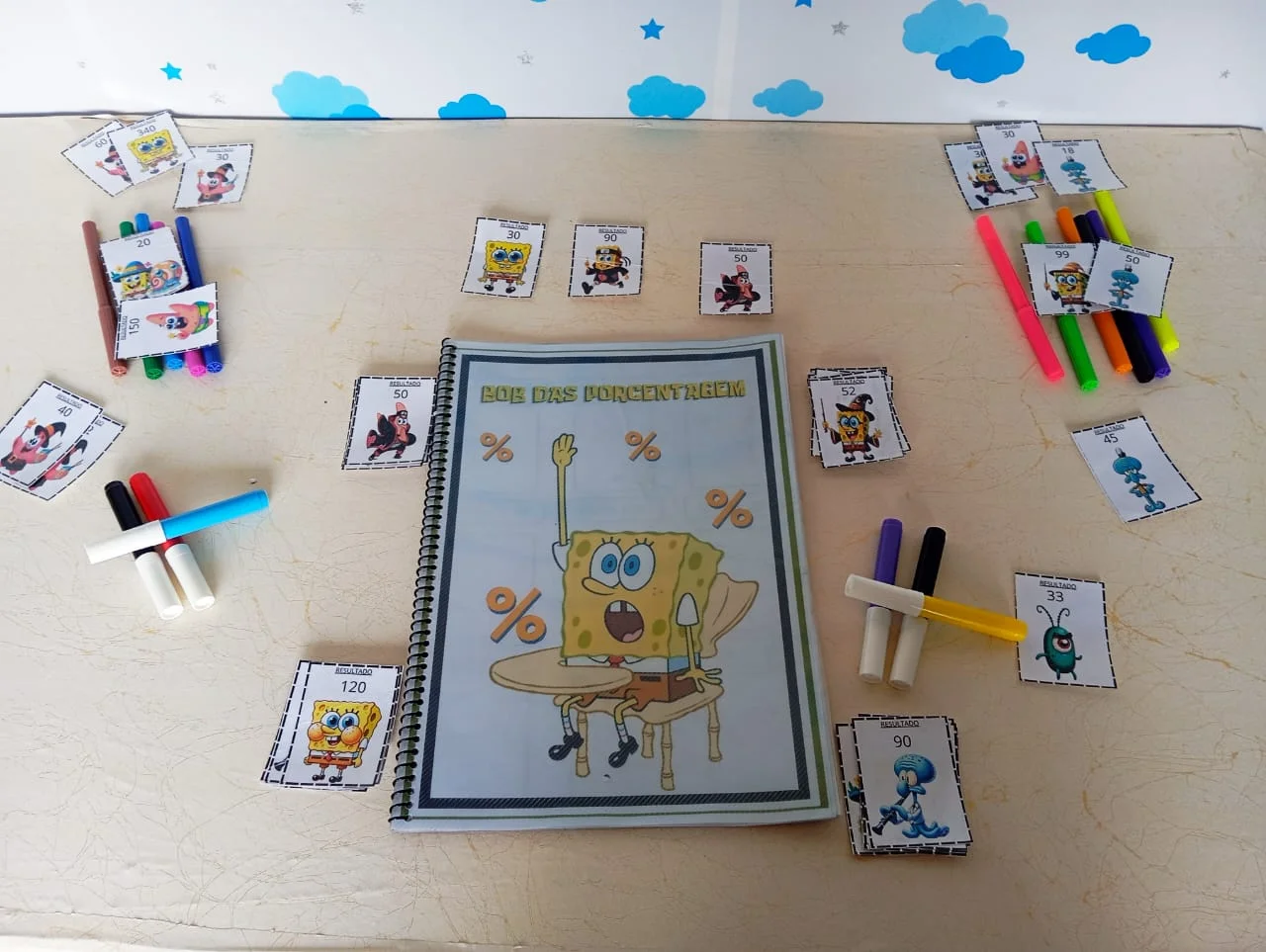 Bob das Porcentagens: Descubra as Porcentagens com Bob Esponja! — amostra 3: Ensinar o conceito de porcentagem de forma…