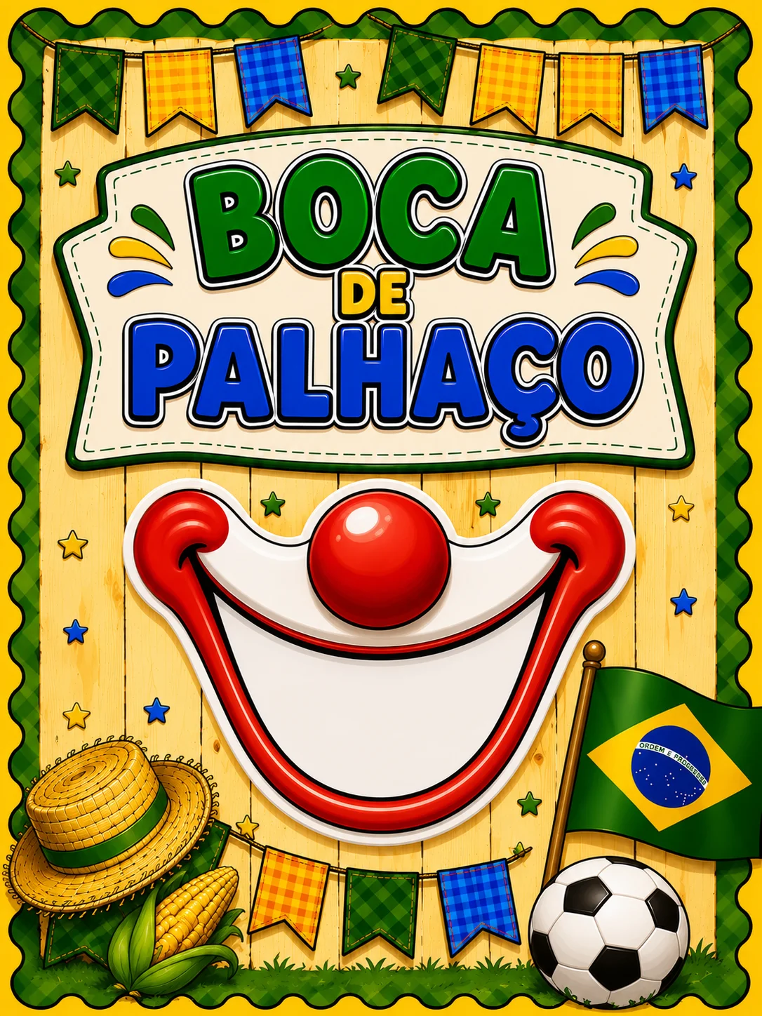 🤡⚽🌽 BOCA DO PALHAÇO – COPA JUNINA 🌽⚽🤡MODELO NOVO — Jogos pedagógicos para Educação Infantil: 🤡⚽🌽 BOCA DO PALHAÇO –…