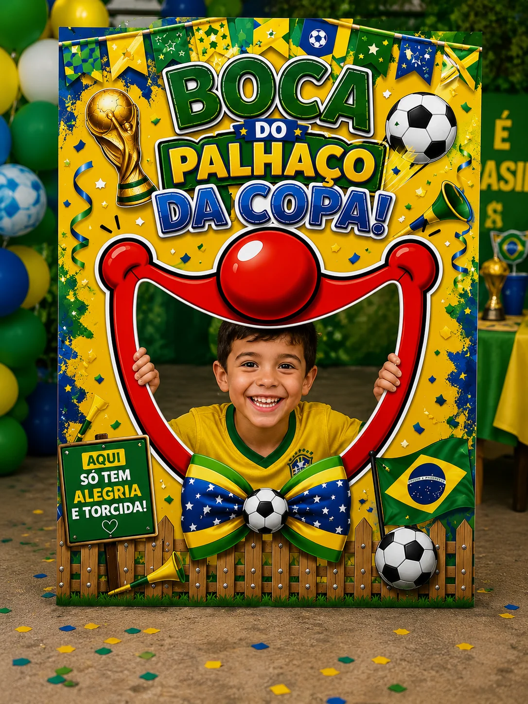 🤡⚽ BOCA DO PALHAÇO DA COPA PARA FESTA JUNINA ⚽🤡 — capa do material