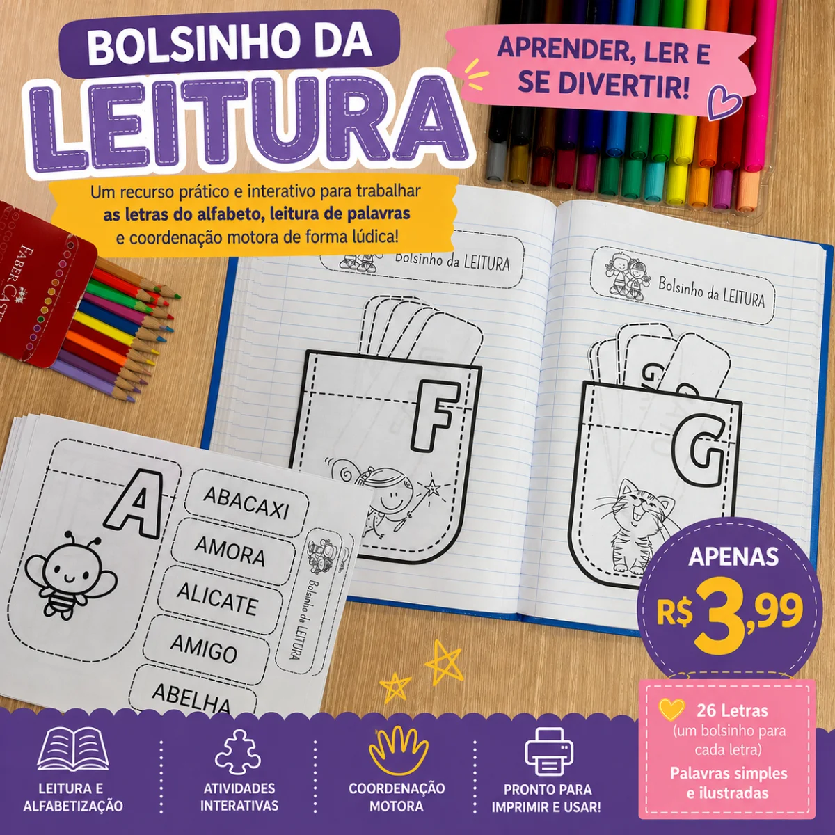 Bolsinho da Leitura + 2 Bônus — capa do material