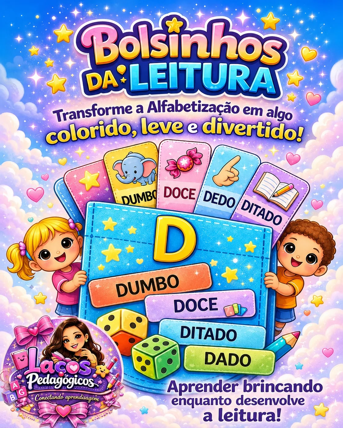 Bolsinho da Leitura: Atividade com Alfabeto — capa do material