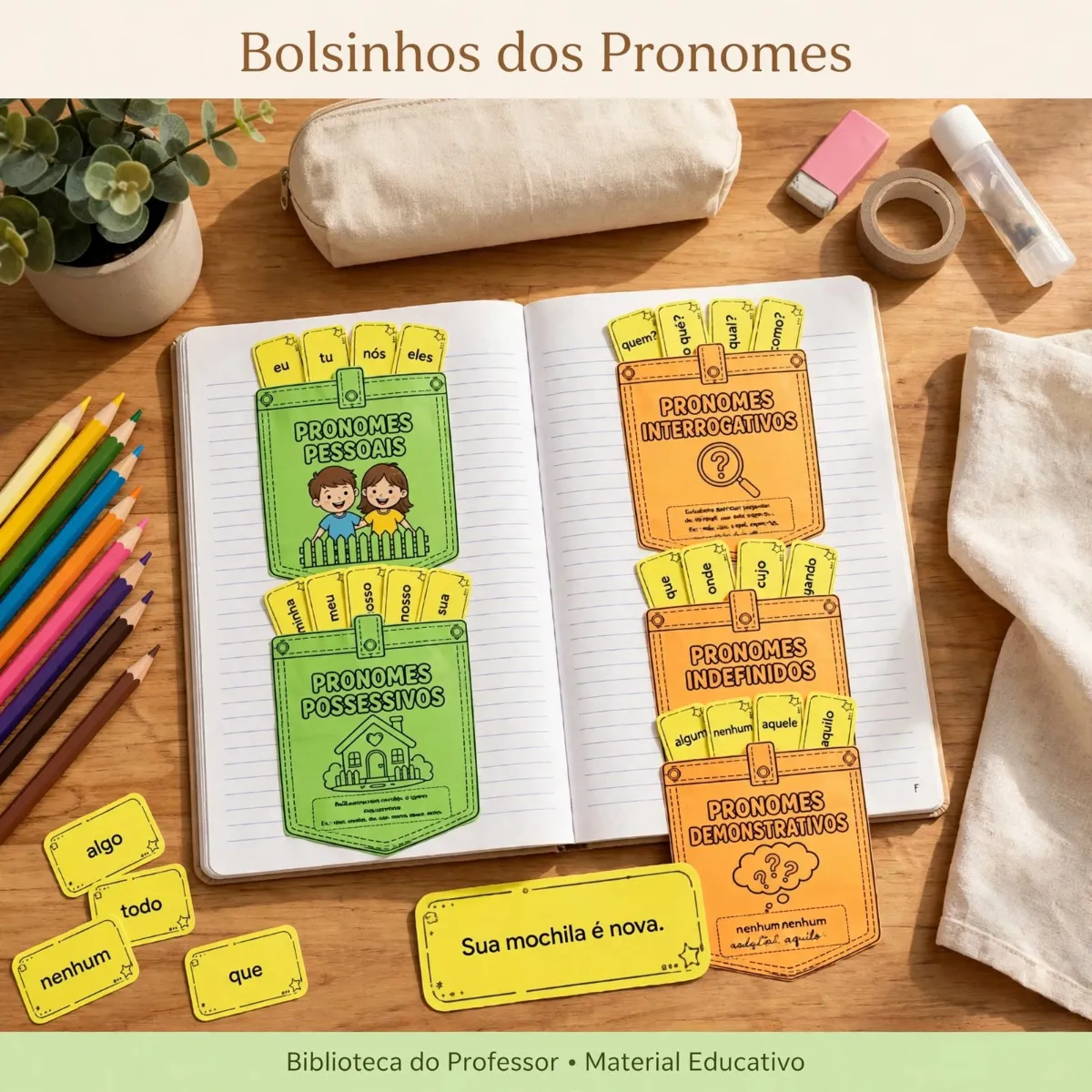 Bolsinhos dos Pronomes - Português: 4° e 5° anos — Português para 4º ano: Transforme o estudo dos pronomes em uma atividade…