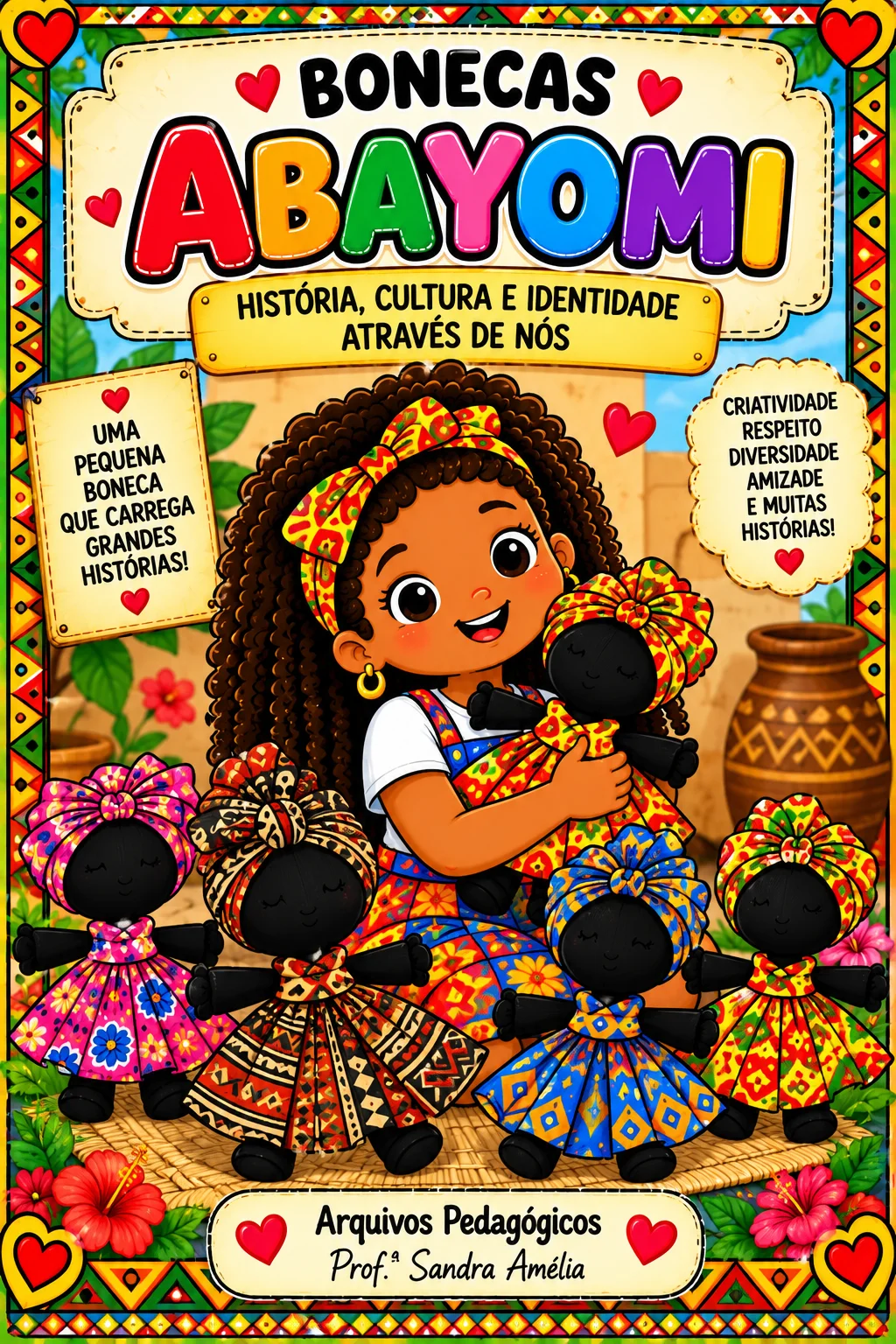 🌸🖤 BONECAS ABAYOMI – HISTÓRIAS E AFETOS 🖤🌸 — amostra 1: 🚨 PROFESSOR(A), QUE TAL TRABALHAR A CONSCIÊNCIA NEGRA DE FORMA…