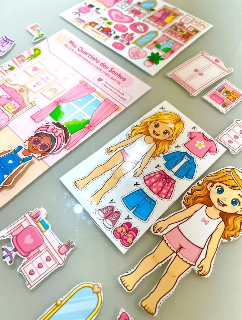 Bonecos de Papel para Recortar e Vestir | Educação Infantil — amostra 4: Bonecos de papel para recortar, vestir e criar…