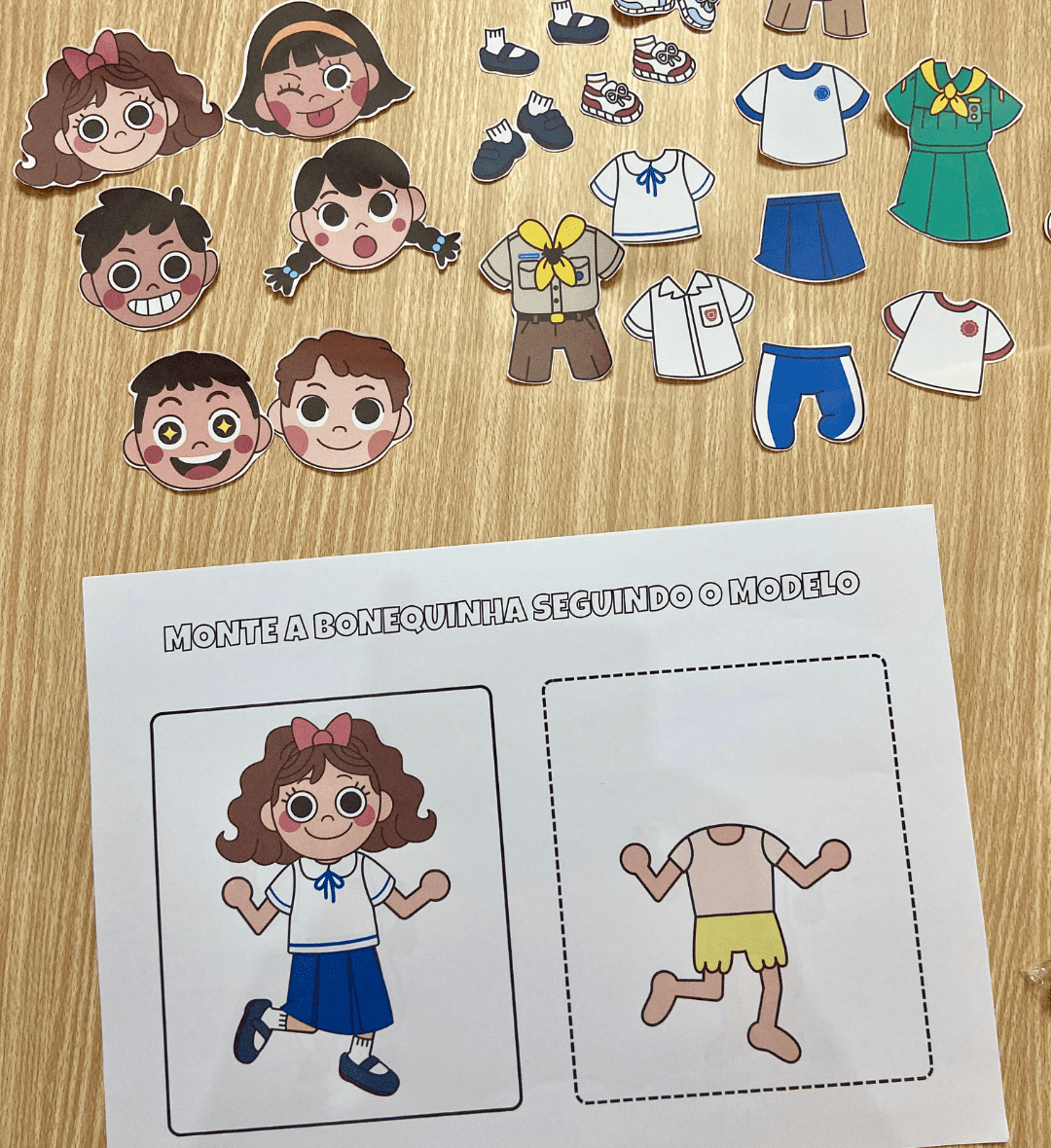 Bonequinhos para montar: observação e criação na Educação Infantil — amostra 1: Bonequinhos para montar: aprender…