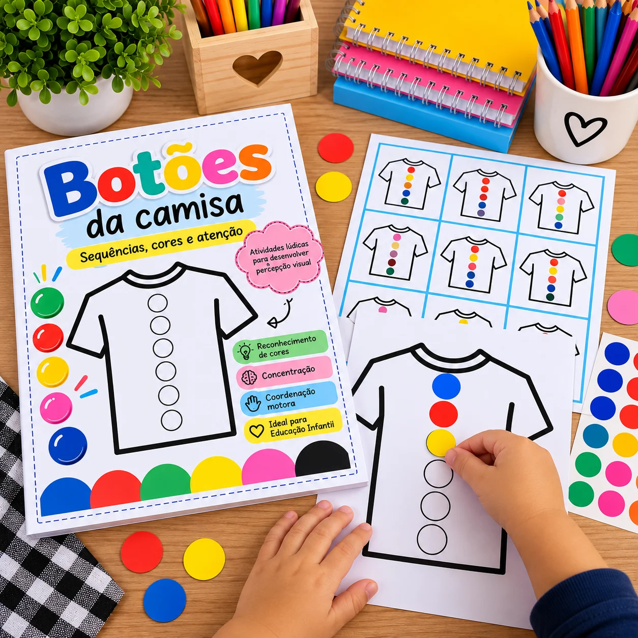 Botões da Camisa – Educação Infantil-BNCC-EI03ET01 — amostra 2: Atividade de associação com botões coloridos para trabalhar… Botões da Camisa – Educação Infantil-BNCC-EI03ET01 — amostra 2: Atividade de associação com botões coloridos para trabalhar…