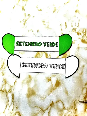 Bracelete Setembro Verde para Imprimir – Inclusão e Respeito — amostra 1: O material contém