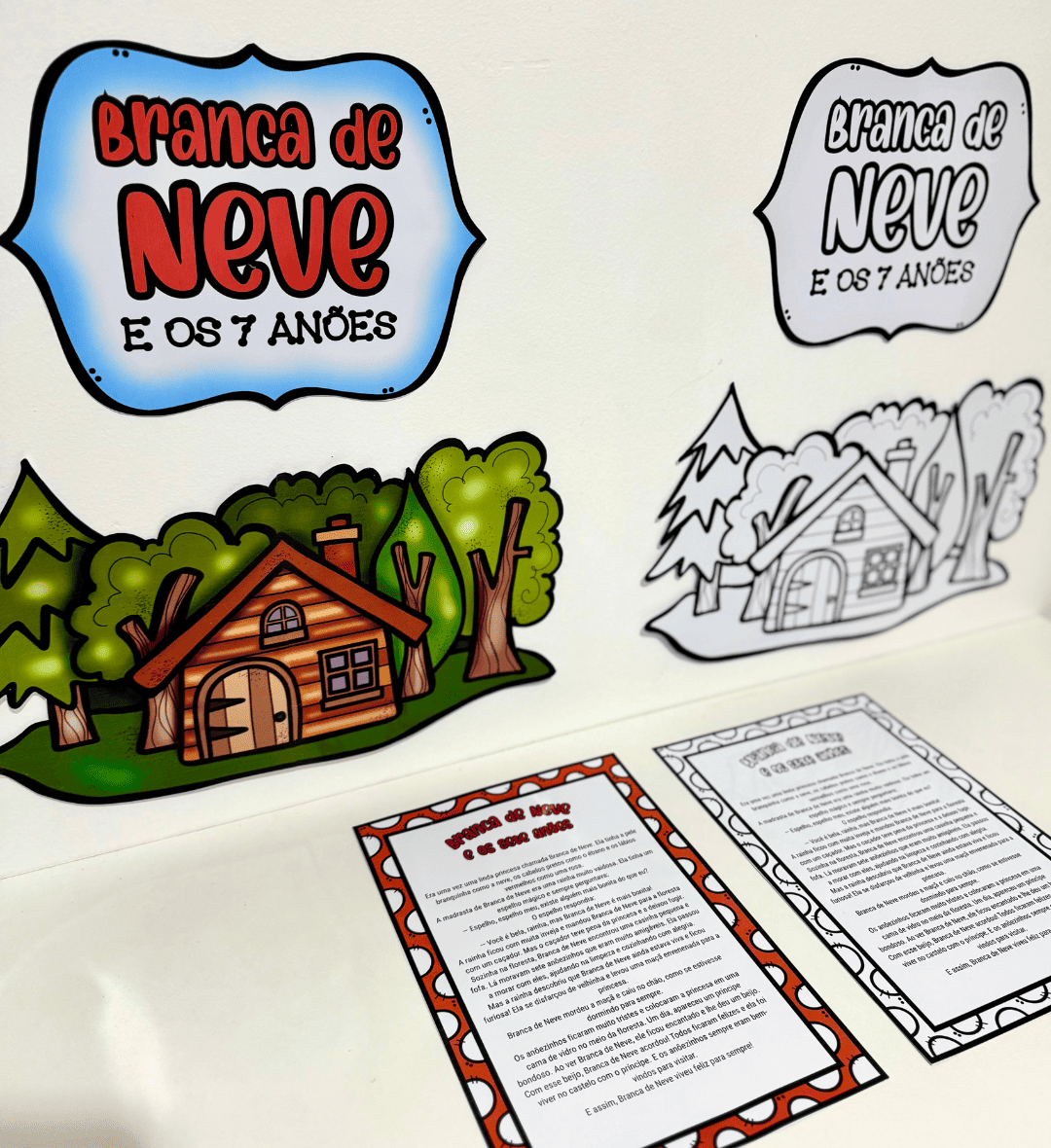 Branca de Neve 3D: personagens e cenário para contar histórias — amostra 5: Enriqueça a contação de Branca de Neve com…