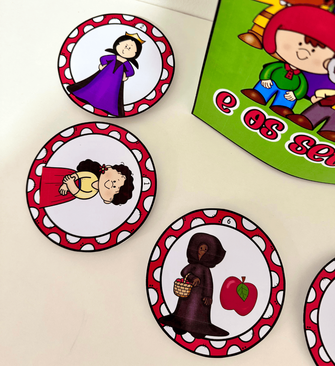 Branca de Neve na Luva: PDF para Contação de História — amostra 5: Conte Branca de Neve com apoio de uma luva e fichas…