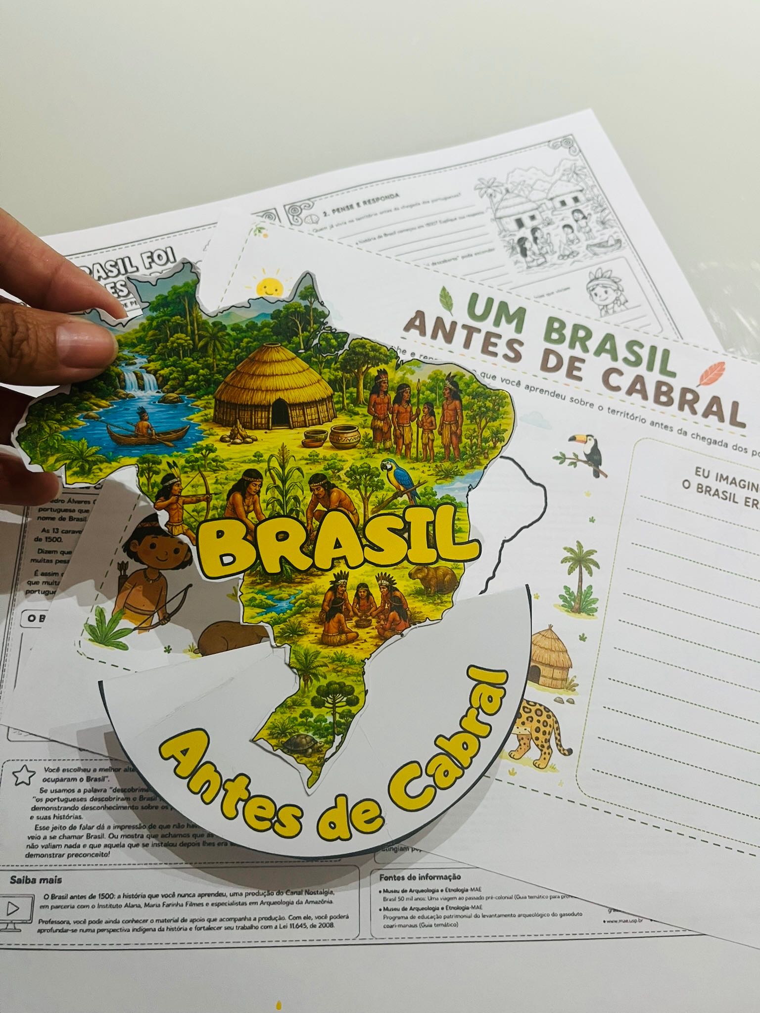Brasil Antes de Cabral: Atividade sobre Povos Originários — amostra 1: Conheça o Brasil antes de 1500