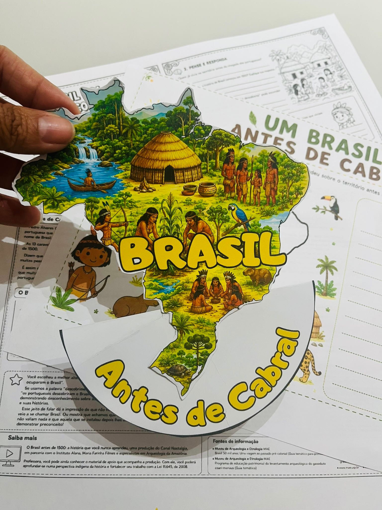 Brasil Antes de Cabral: Atividade sobre Povos Originários — amostra 2: Conheça o Brasil antes de 1500