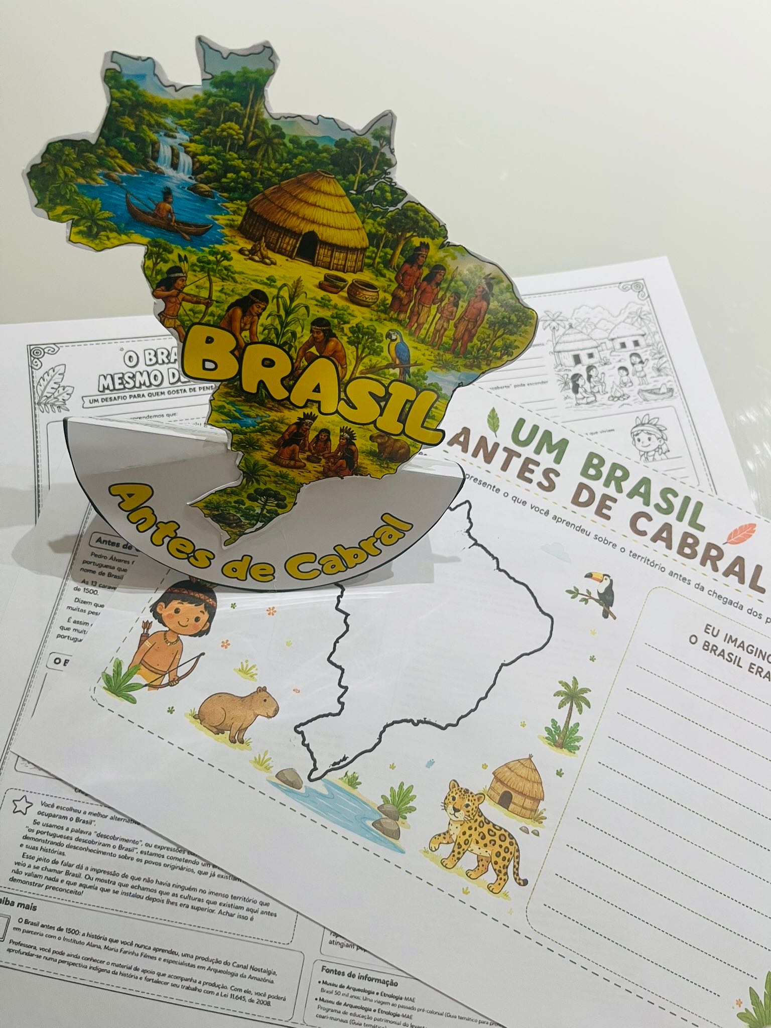Brasil Antes de Cabral: Atividade sobre Povos Originários — amostra 3: Conheça o Brasil antes de 1500