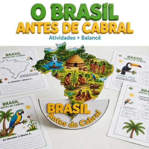 Brasil antes de Cabral: Povo Indígena - Atividade + Balancê — capa do material