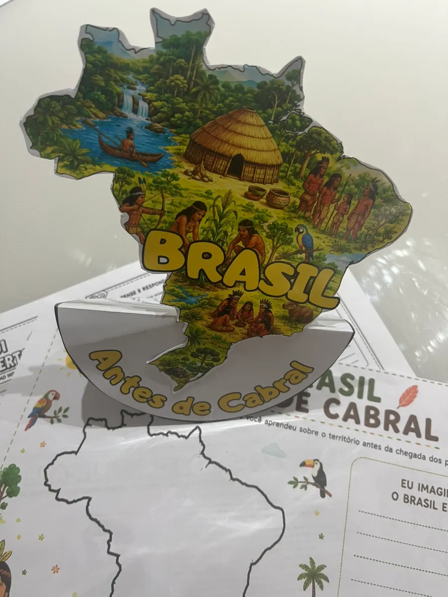 Brasil antes de Cabral: Povo Indígena - Atividade + Balancê — amostra 4: Antes da chegada dos portugueses, este território…