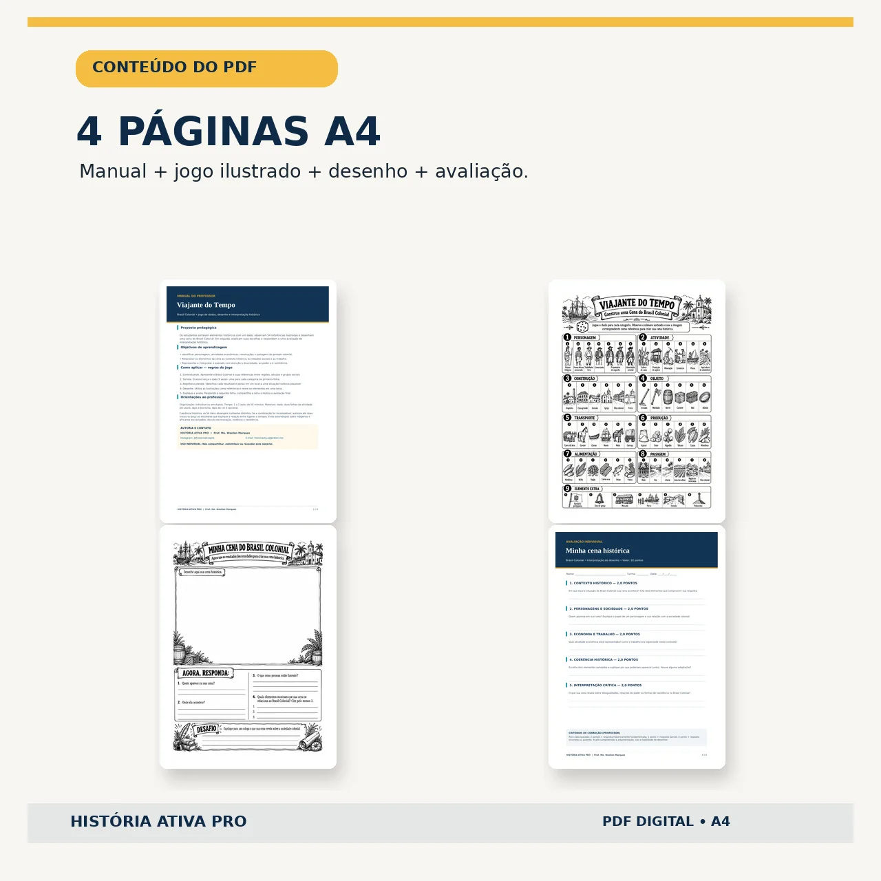 Brasil Colonial: Jogo Viajante do Tempo – 7º Ano — amostra 2: Jogo de História sobre o Brasil Colonial: 54 imagens,… Brasil Colonial: Jogo Viajante do Tempo – 7º Ano — amostra 2: Jogo de História sobre o Brasil Colonial: 54 imagens,…