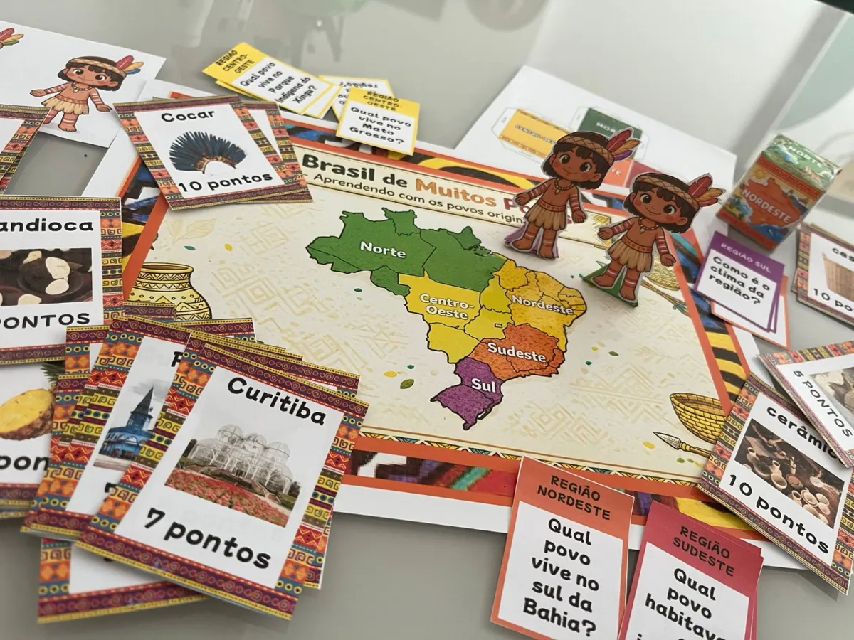 Brasil de Muitos Povos - Recurso Pedagógico: História — amostra 3: Um jogo pedagógico completo, pensado para transformar o…