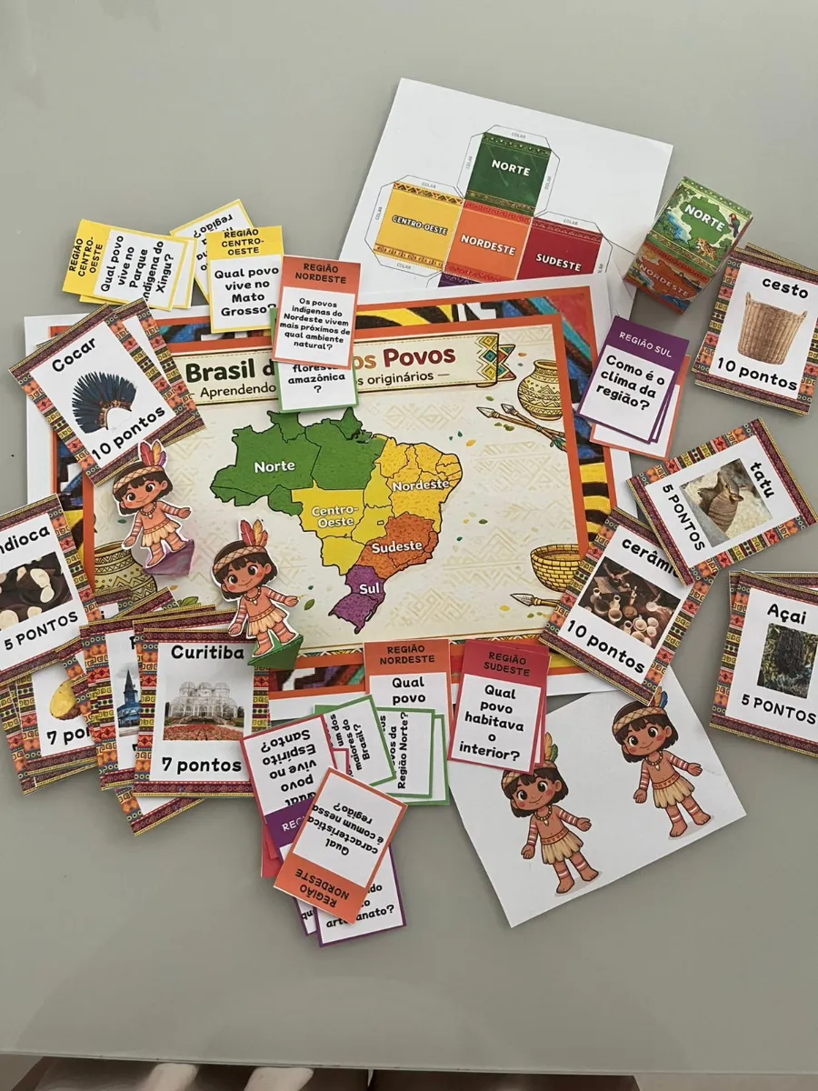 Brasil de Muitos Povos - Recurso Pedagógico: História — amostra 5: Um jogo pedagógico completo, pensado para transformar o…