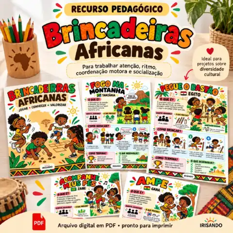 Brincadeiras Africanas para Consciência Negra | PDF — capa do material