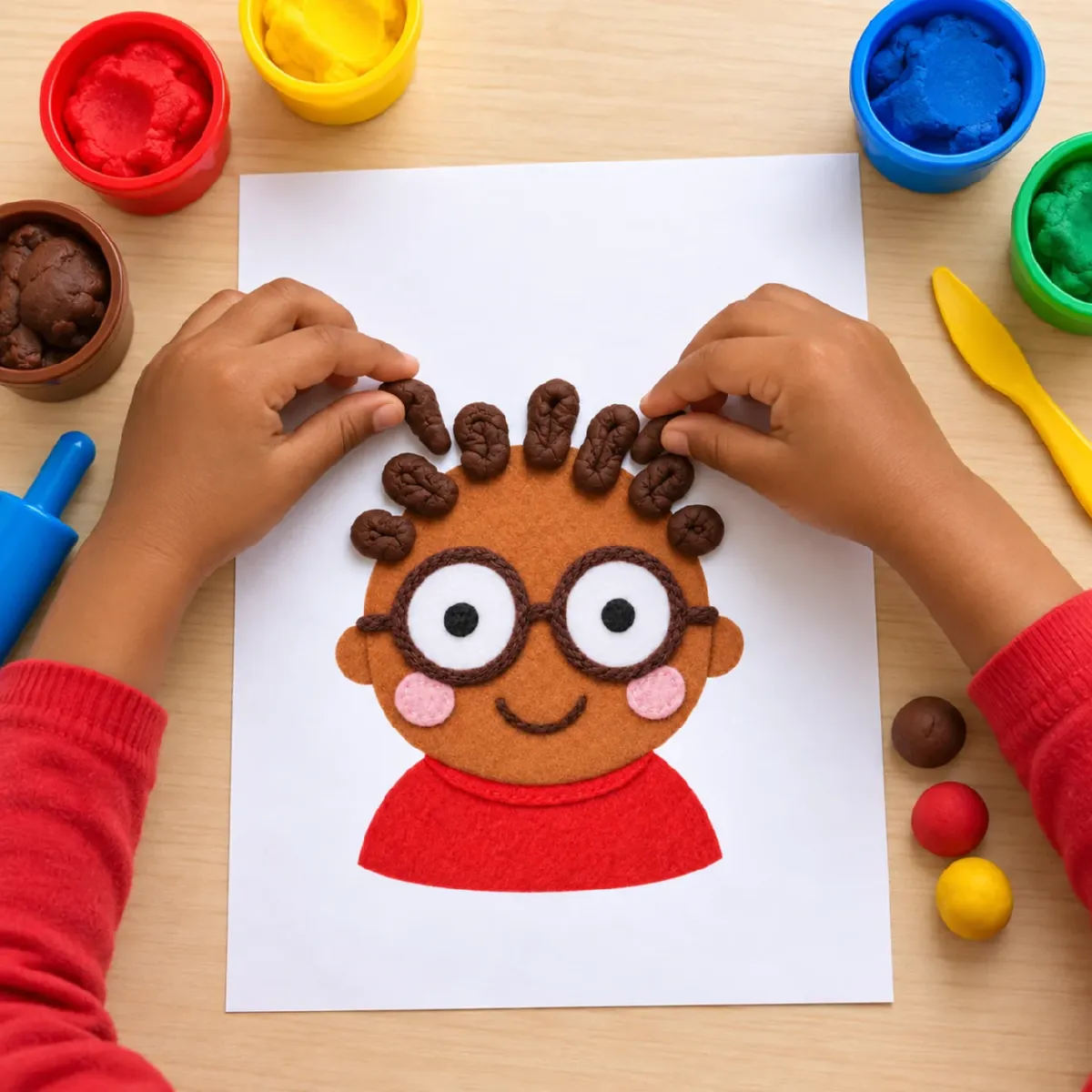 Brincadeiras com Massinha: Cabelo maluco – Educação Infantil — Alfabetização para Educação Infantil: Atividades com…
