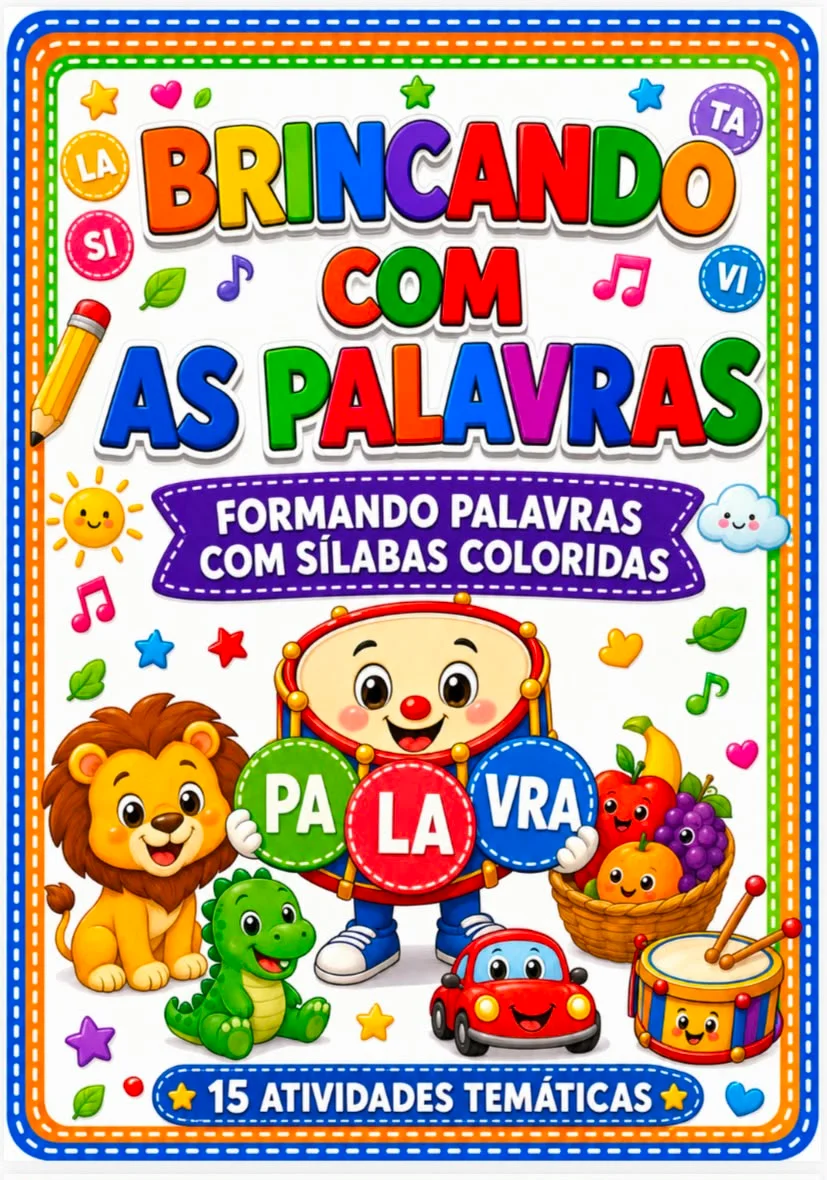 BRINCANDO COM AS PALAVRAS — capa do material