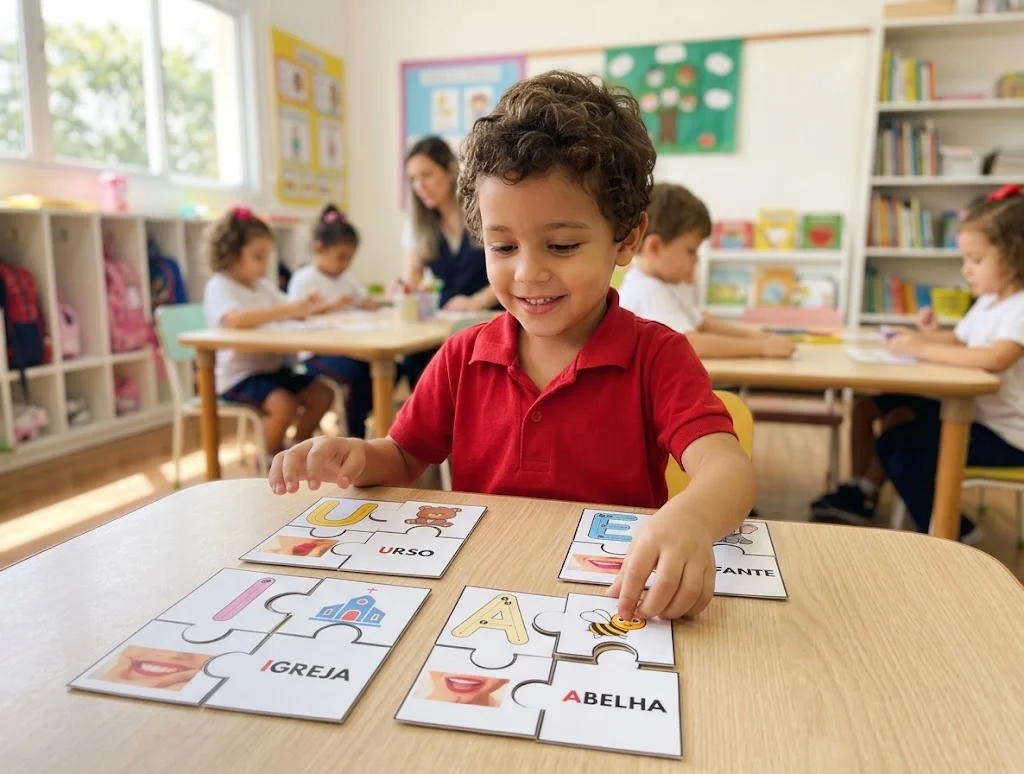 🌈 BRINCANDO COM AS VOGAIS Um recurso lúdico para explorar letras, sons e palavras — Jogos pedagógicos para Educação…
