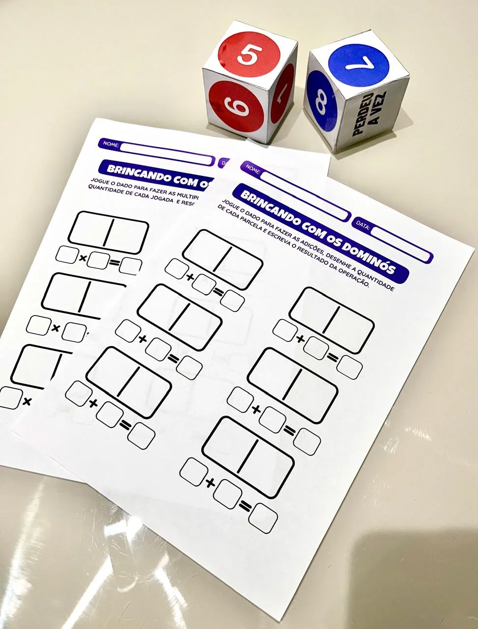 Brincando com dominó – PDF para Imprimir | Educação Infantil — capa do material