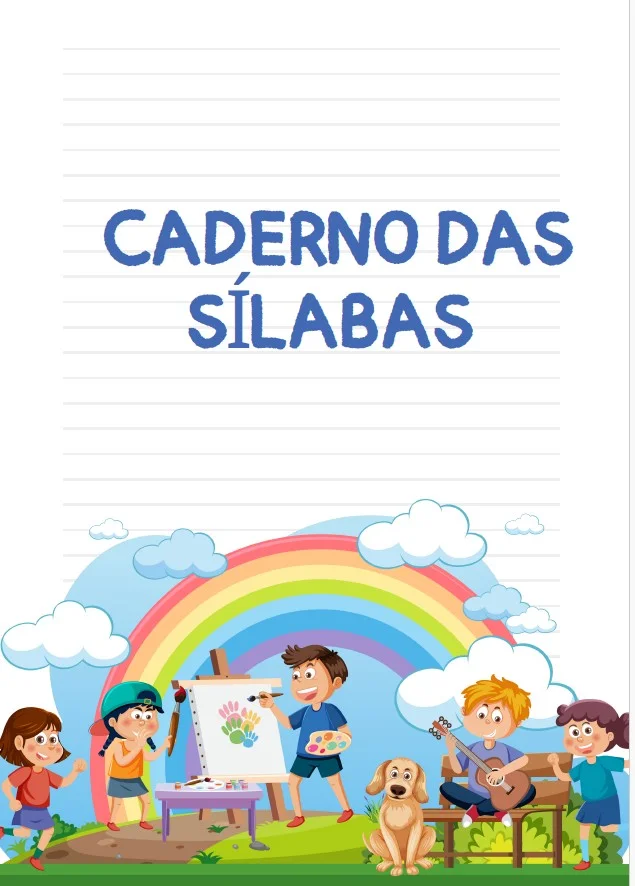 ✏️ Brincando com Palavras - CADERNO DAS SÍLABAS — capa do material