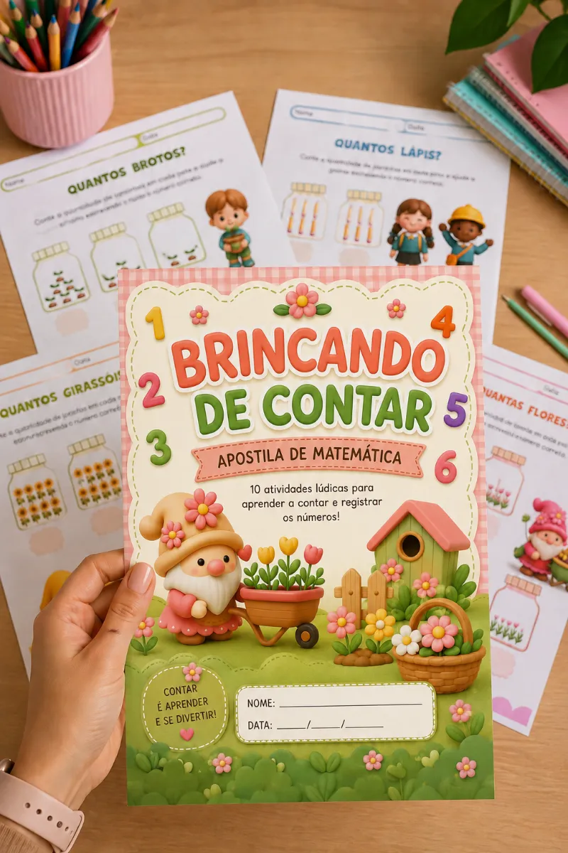Brincando de Contar - Apostila de Matemática: Alfabetização — Matemática para 1º ano: Nada de atividades repetitivas e sem…