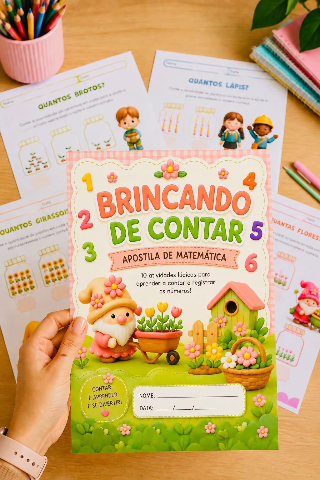 Brincando de Contar: Números e Quantidades — amostra 1: Apostila lúdica para desenvolver contagem, reconhecimento dos…