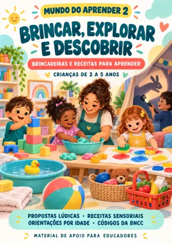 🌈 BRINCAR, EXPLORAR E DESCOBRIR — amostra 1: O material BRINCAR, EXPLORAR E DESCOBRIR reúne brincadeiras e receitas para…