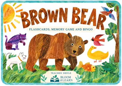 Brown Bear Kit e Jogos em Inglês Infantil em PDF — capa do material