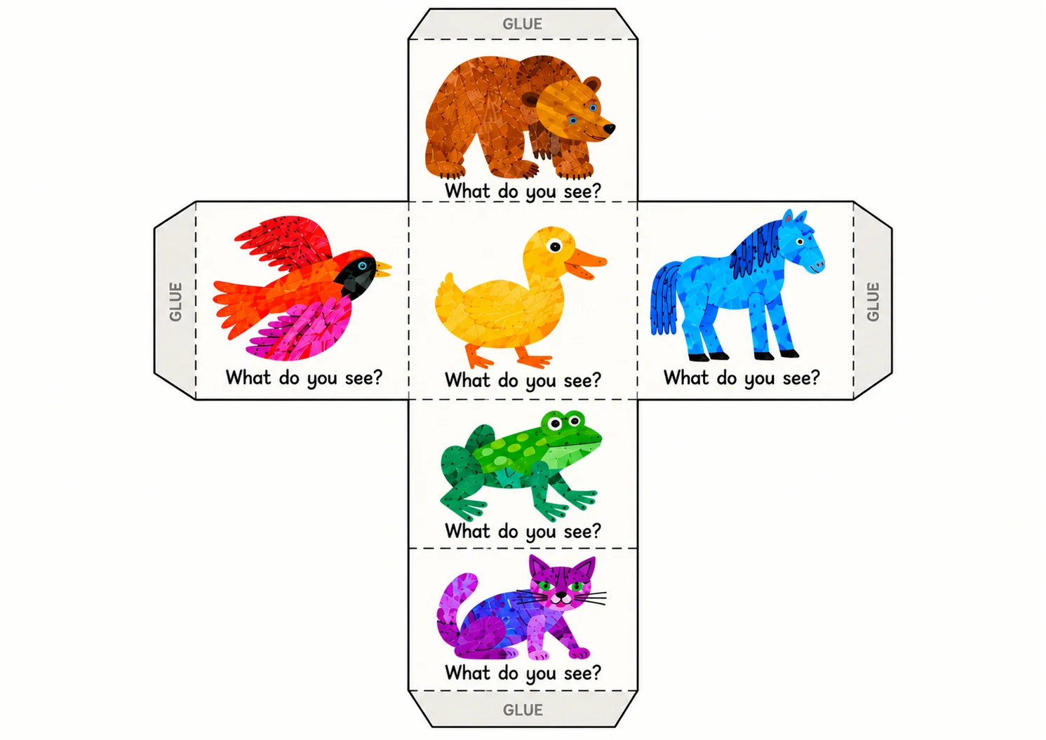 SEQUÊNCIA DIDÁTICA BROWN BEAR - JOGOS, BINGO, ATIVIDADES — amostra 5: Bingo, Memory Game, Learn the Colors, um material…