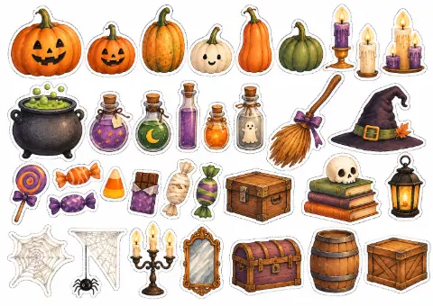 Build a Haunted House! | Jogo de Halloween em Inglês – Vocabulário e Preposições — amostra 5: Jogo de Halloween em inglês…