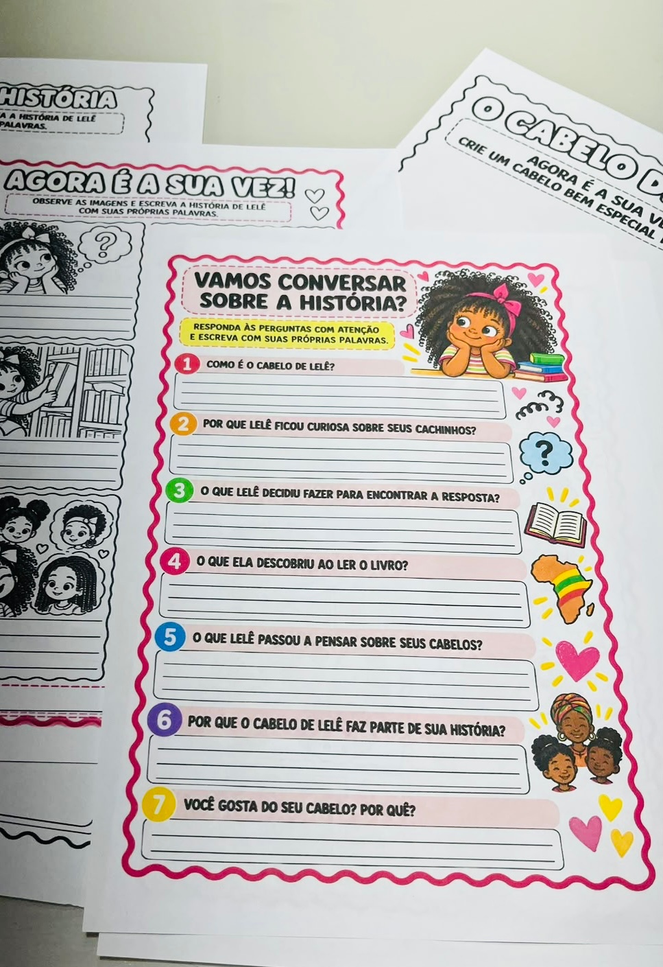 Cabelo de Lelê – Leitura, Identidade, Diversidade e Consciência Negra — amostra 4: Um material pedagógico inspirado na…