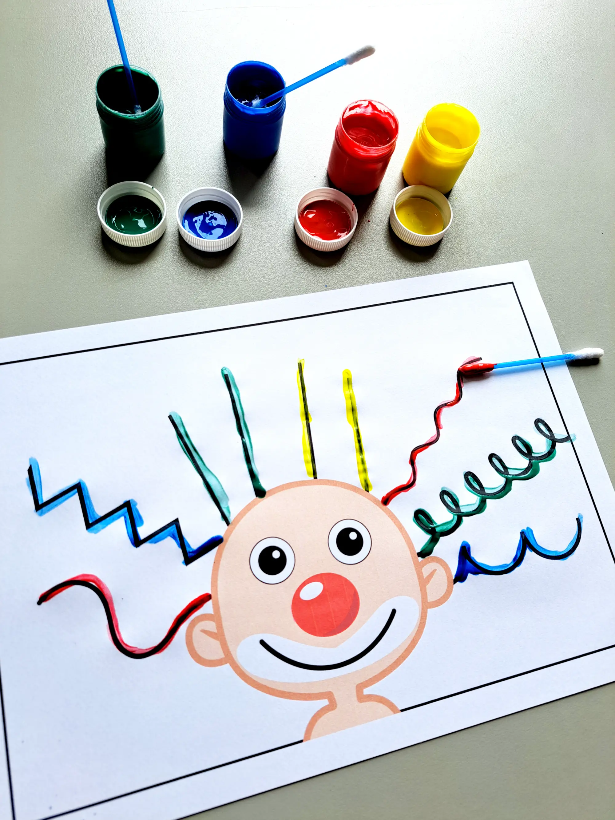 🎨🤡 CABELO DO PALHAÇO – COORDENAÇÃO MOTORA E CRIATIVIDADE — capa do material
